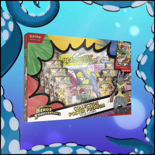 Coffret Collection Poster Premium Méga-Lucario